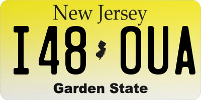 NJ license plate I48OUA