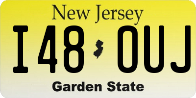 NJ license plate I48OUJ