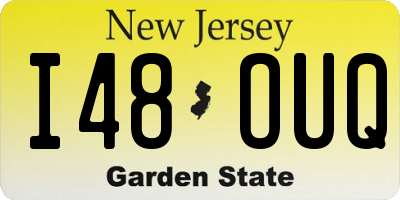 NJ license plate I48OUQ