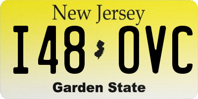 NJ license plate I48OVC