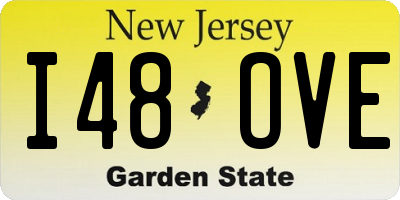 NJ license plate I48OVE