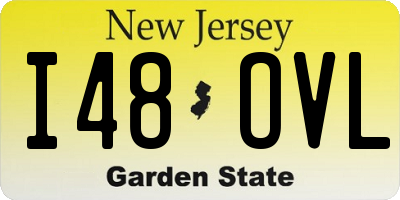 NJ license plate I48OVL