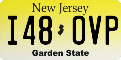 NJ license plate I48OVP