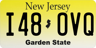 NJ license plate I48OVQ