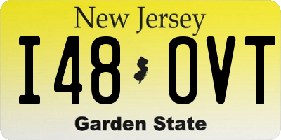 NJ license plate I48OVT