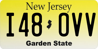 NJ license plate I48OVV