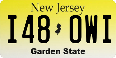 NJ license plate I48OWI