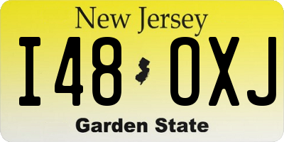 NJ license plate I48OXJ