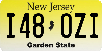 NJ license plate I48OZI