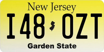 NJ license plate I48OZT