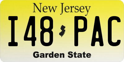 NJ license plate I48PAC