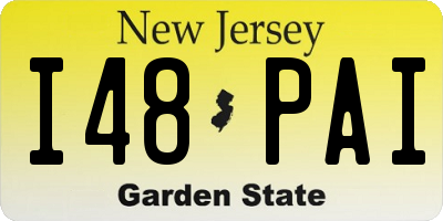 NJ license plate I48PAI