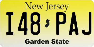 NJ license plate I48PAJ