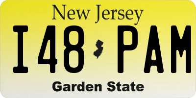 NJ license plate I48PAM
