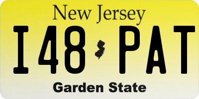 NJ license plate I48PAT