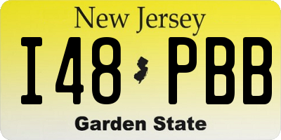 NJ license plate I48PBB