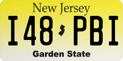 NJ license plate I48PBI
