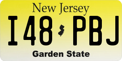 NJ license plate I48PBJ