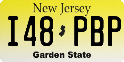 NJ license plate I48PBP