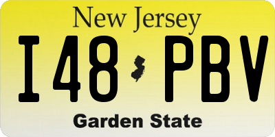 NJ license plate I48PBV