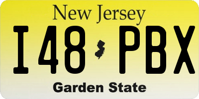 NJ license plate I48PBX