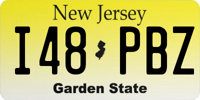 NJ license plate I48PBZ