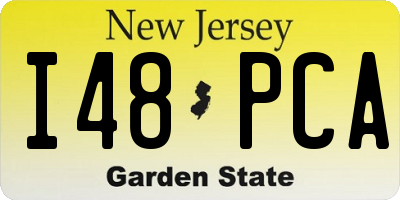 NJ license plate I48PCA