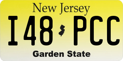 NJ license plate I48PCC