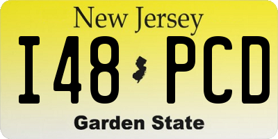 NJ license plate I48PCD