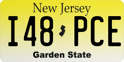 NJ license plate I48PCE