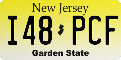 NJ license plate I48PCF