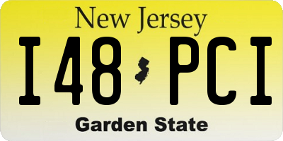 NJ license plate I48PCI