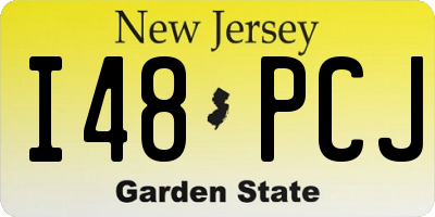 NJ license plate I48PCJ