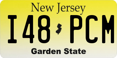 NJ license plate I48PCM