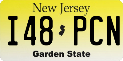 NJ license plate I48PCN
