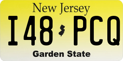 NJ license plate I48PCQ