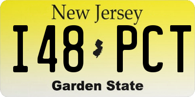 NJ license plate I48PCT