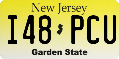 NJ license plate I48PCU