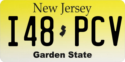 NJ license plate I48PCV