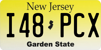 NJ license plate I48PCX