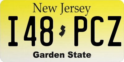 NJ license plate I48PCZ