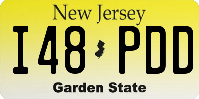 NJ license plate I48PDD
