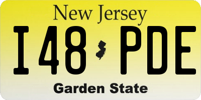 NJ license plate I48PDE