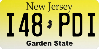 NJ license plate I48PDI