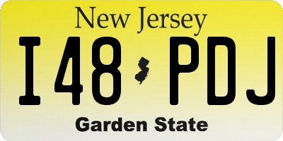 NJ license plate I48PDJ