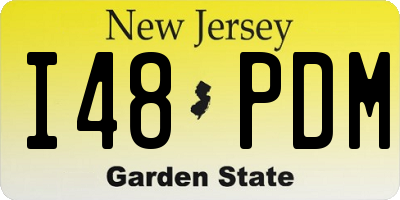 NJ license plate I48PDM