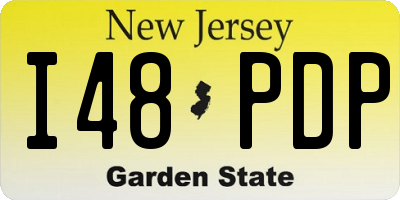 NJ license plate I48PDP
