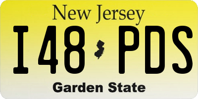 NJ license plate I48PDS
