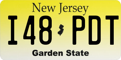 NJ license plate I48PDT