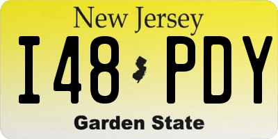 NJ license plate I48PDY